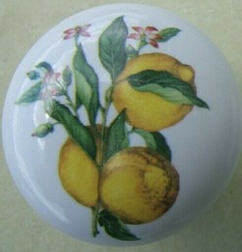 Fruit Cabinet Knobs W/ Lemons Yellow @Pretty@ - $4.55
