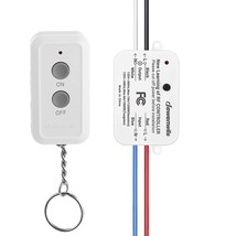 Wireless Light Switch And Receiver Kit, No In-Wall Wiring Required, Remo... - £25.53 GBP