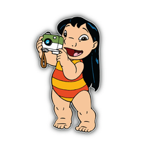 Cartoon Lilo Taking Photo Sticker Vinyl Decal Waterproof ''SIZES'' - $4.50+