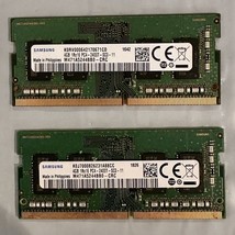 Lot Of 2 Samsung M471A5244BB0-CRC 4GB 1Rx16 PC4-2400T SODIMM Laptop memory - $11.67