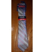 NEW Chaps Stretch Blue Red White Silk Diagonal Stripe Tie Men&#39;s - FREE S... - $243.00 MXN