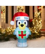 Bluey Airblown Inflatable 5FT Christmas Bluey with Present  - £40.43 GBP