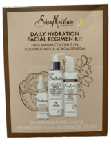 Shea Moisture Daily Hydration Facial Regimen Kit -Cleanser, Serum, Lotion *Minis - £16.29 GBP