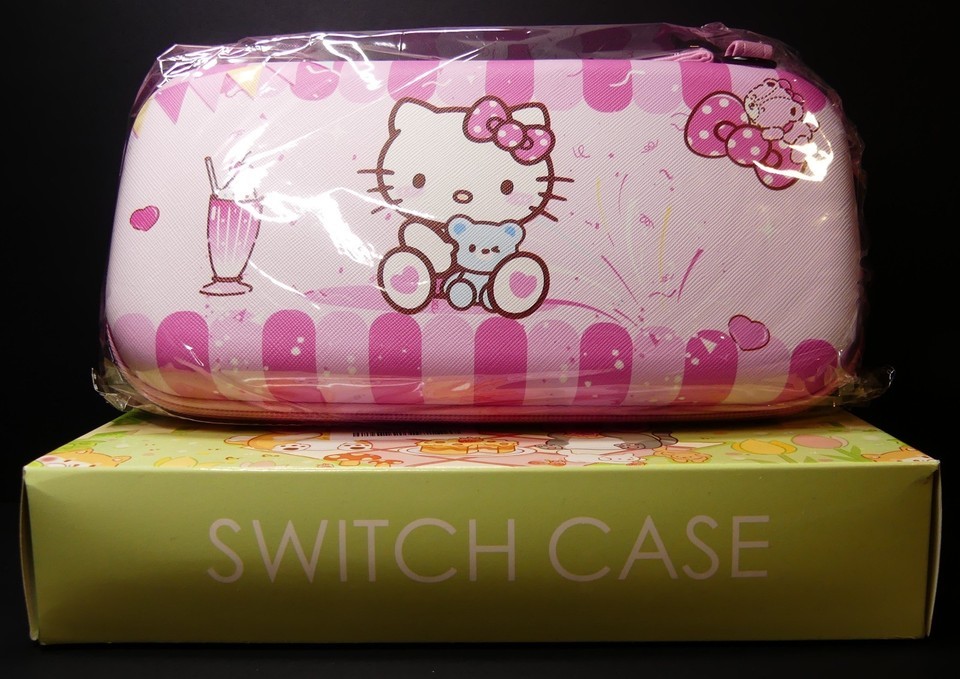Nintendo Switch Cute Pink Cat Carrying Case with 10 Slots Shockproof Por... - $40.00