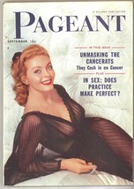 Pageant magazine Sept 1954 vintage girlie news men back issue  - £11.22 GBP