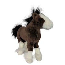 Gund Dale Brown White Clydesdale Horse Plush Stuffed Animal 42984 13&quot; - $20.79