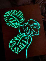 Monstera Plant Neon Sign | El Wire Signs Wall Art - £79.13 GBP