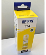 Genuine Original Epson 114 ET-8500/ET-8550 Ink Bottle Yellow 70ml C13T07... - $13.80