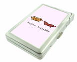 Better Together Em21 100&#39;s Size Cigarette Case with Built in Lighter Wallet - $21.73