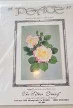 The Silver Lining Counted Cross Stitch Pattern Peace Roses Flowers NEW! 2003 - £7.46 GBP