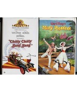 Chitty Chitty Bang Bang and Mary Poppins VHS Tapes in Clamshell Cases  - £7.73 GBP