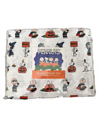 Peanuts Halloween Queen Sheet Set Snoopy &amp; Friends Pumpkin Woodstock NEW - £39.10 GBP