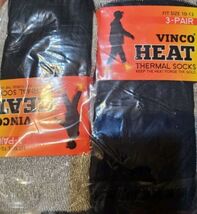 New Men&#39;S Heavy Duty Thermal Boot Socks 3 Pk size 10-15 Colors Black,Red... - $18.10 CAD