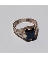 Ring Stone Aqeeq Black Agate Original Silver 925, Size  Us- 11 US /64 EU... - £59.87 GBP