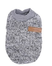 Classic Gray Pet Dog XS Puppy Dog Warm Soft Fleece Coat Shirt Sweater image 2