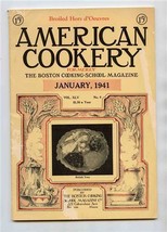 American Cookery Boston Cooking School Magazine January 1941 Recipes Menus - £10.36 GBP