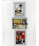 4 OF THE BEST PLAYERS TO EVER SWING A BAT/MICKEY-DEREK-THE BABE &amp; JOE JA... - £19.95 GBP