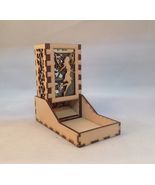 Fairy Dice Tower and Tray Glass Green Acrylic Window COMPACT DESIGN Lase... - $29.69