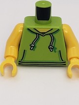 Lego Boy Girl Minifig Torso Lime Green Hoodie Pocket Sweat Shirt 1500 - £1.44 GBP