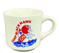 Camp Blackhawk Mug Owasippe Scout Reservation Sailing Vtg BSA Boy Scout ... - £15.81 GBP