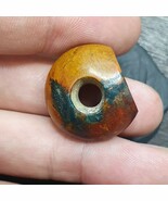 Antique Jasper SEAL BEAD King Intaglio Stamp Very rare Pendent - $100.94 CAD