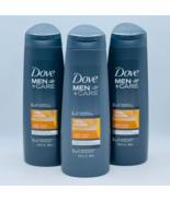 3 x Dove Men + Care THICK &amp; STRONG 2-in-1 Shampoo + Conditioner 12 oz Fr... - £17.62 GBP