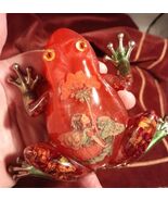Fairy Fantasy FROG Mixed Media Desk Buddy Coffee Table Unique Handmade L... - €12,00 EUR