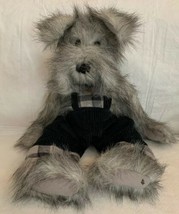 Ganz Cottage Collectibles Connor Dog Plush Artist Designed 18” Corduroy Overalls - £18.21 GBP