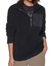Bass Outdoor Womens Highline Trail Half Zip Fleece Jacket Size Large Color Black - £30.38 GBP