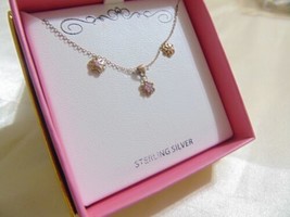 Lily Nily Children Pink Cubic Zirconia Flower Pendant Necklace/Earrings X101$80 - £24.26 GBP