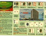Blackjack 21 Rules Postcard The Dunes Hotel Las Vegas Nevada - £11.46 GBP