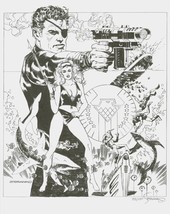 Jim Steranko SIGNED LE Marvel Comic Art Print #35/100 Nick Fury Agent of... - $257.39
