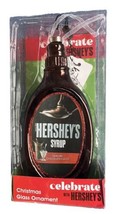 Hershey’s Chocolate Syrup Bottle Blown Glass Christmas Ornament 7” New - $21.96