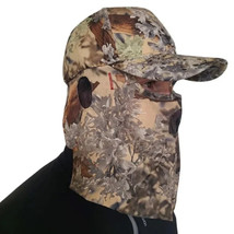 NEW ~ QuikCamo 2-in-1 FRONT Face Mask and Camo Hat OSFM - £7.42 GBP