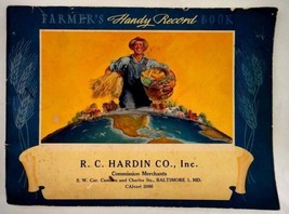 Vintage Farm Journal Record Book From Harding Co.,Baltimore Md - £19.32 GBP
