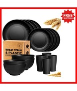 Lightweight and Stackable 16-Piece Dinnerware Set - BPA Free &amp; Dishwashe... - $726.01 MXN