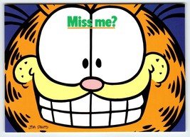 Garfield Cat Postcard Miss Me? Jim Davis 1978 Smiling Tabby Cartoon Kitty Unused - £7.10 GBP