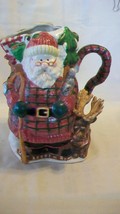 Santa &amp; Friends Colorful Ceramic Pitcher from CKRO - $40.00