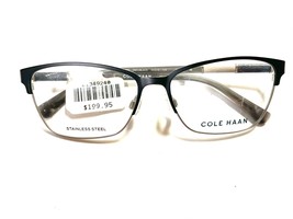Cole Haan Eyeglasses CH5032 001 Black Silver 54-15-135 - $24.75