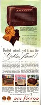 1946 RCA Victor Tabletop Radio art Vintage Print Ad f1 - £19.27 GBP