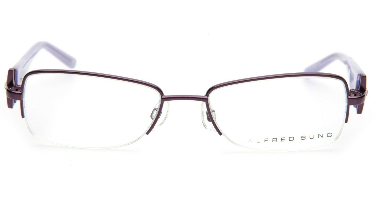 NEW ALFRED SUNG AS 4858 LAV CEN LAVENDER EYEGLASSES GLASSES AS4858 51-18-130mm Item image 2