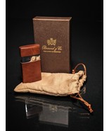 Brizard &quot; Venezia &quot; Fountain Flame Lighter - Antique  Saddle Leather NIB - $230.00