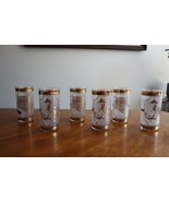 6x Carson Nugget Casino City HighBall Glass Culver 22K Gold Miner Tumble... - $713.68 MXN