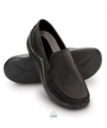Gentleman&#39;s Mens Walk On Air Suede Moccasins Shoes Non-Skid Black 11 - £29.87 GBP