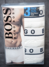 HUGO BOSS Hommes 3-Pack Blanc Coton Extensible sous-Vêtement Short Boxer 2XL - £18.41 GBP