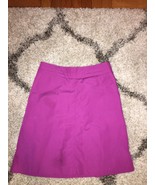 H&amp;M Fuschia Magenta A-Line Cotton Spring Knee Length Skirt with Pockets 8 - £10.35 GBP