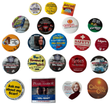 x21 Pinbacks Walmart Employee Promotional Flair Movies Safety Scraf - £22.31 GBP