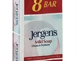 Jergens Mild Bar Soap Cleans &amp; Freshens 3.5 Oz Ea, 8 Bars, Family Pack, ... - £39.30 GBP