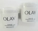 2 OLAY &quot;Charcoal Detoxifying Body Mask&quot; for Women, 0.35 oz ~ NEW SEALED!!! - $13.99