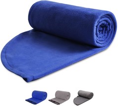 Blue Redcamp Fleece Sleeping Bag Liner With Hood, Perfect For Adults In ... - £35.34 GBP